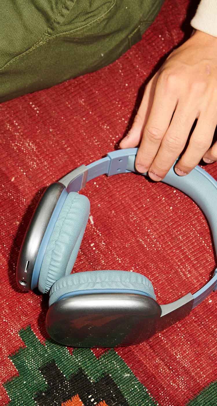 PayPal — Headphones on a rug.