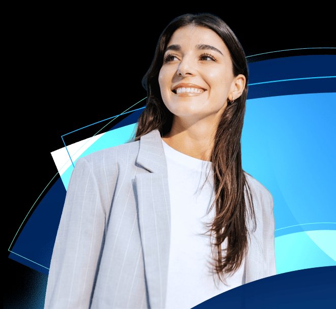Coursera — A smiling woman