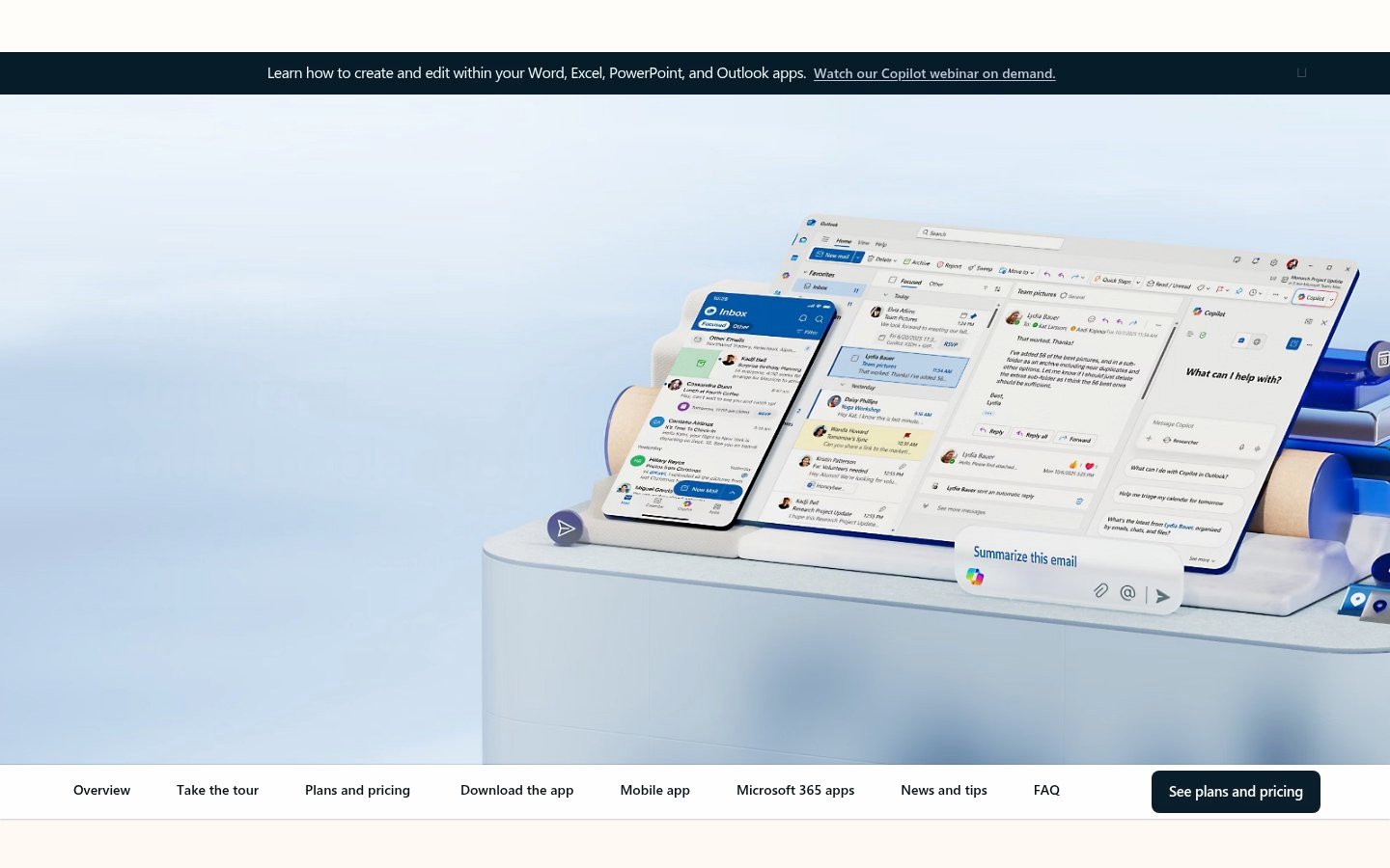 Screenshot of the live.com homepage